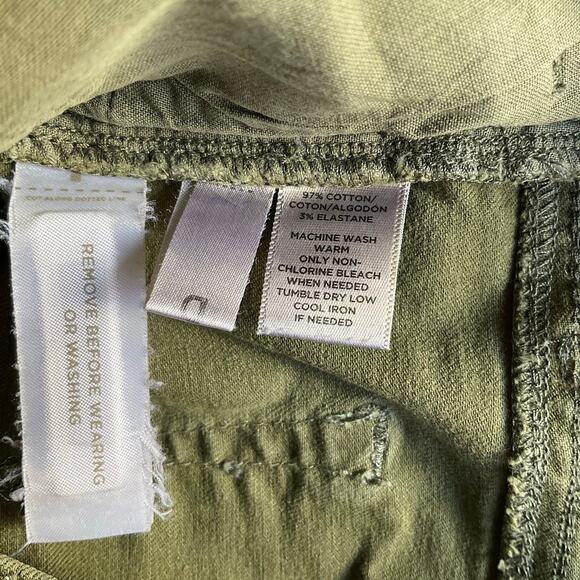 LOFT Women Summer Jeans Shorts Denim size 31, Green - Picture 8 of 10